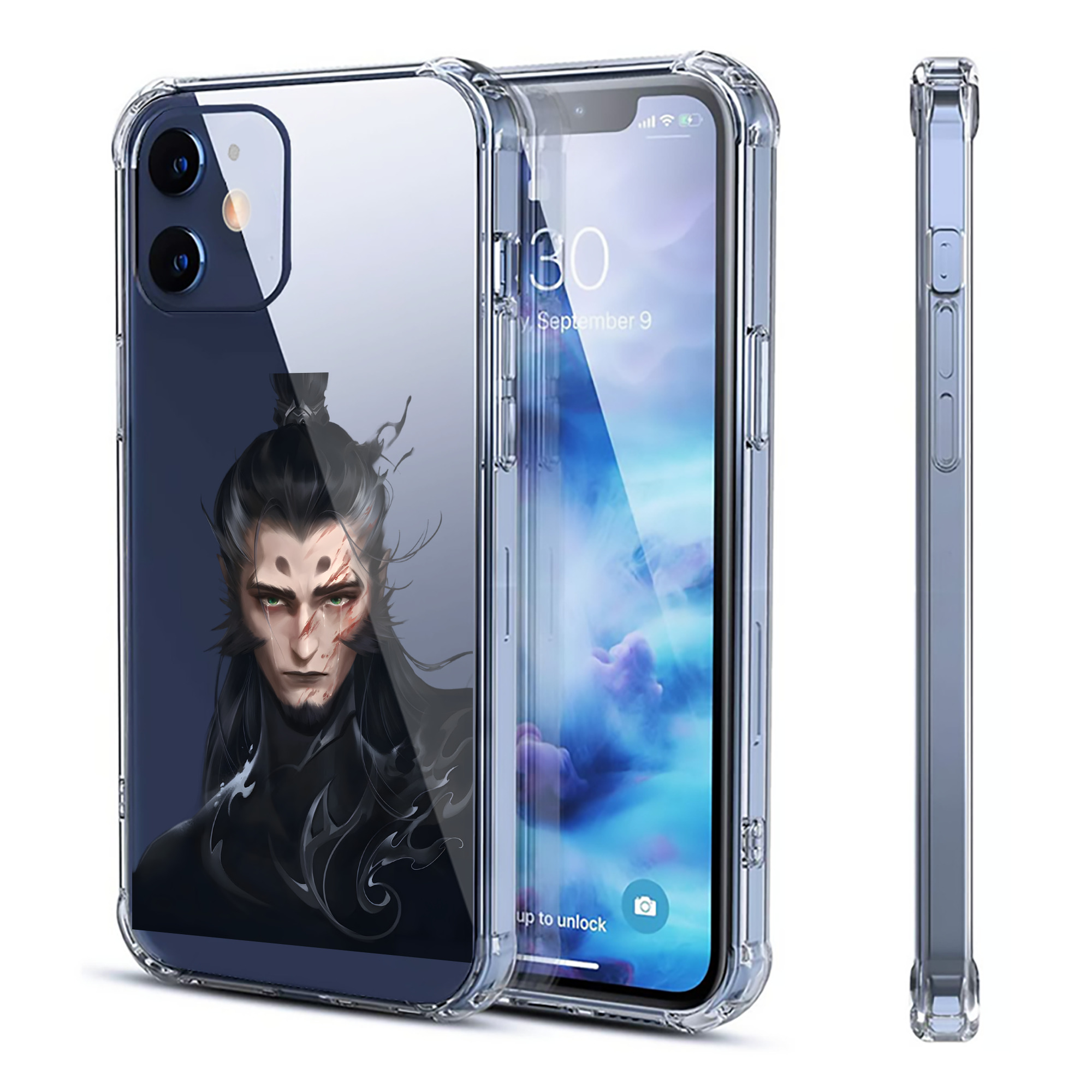 （画像用） Ne Zha 2 ナタ 魔童の大暴れ 【iPhone 12シリーズ対応】透明スマホケース（クリアソフトケース）